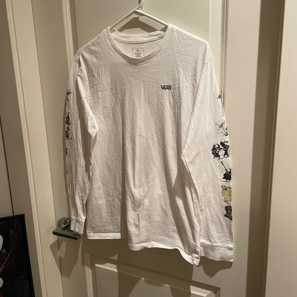 Vans White Long Sleeve Tees Casual Collection